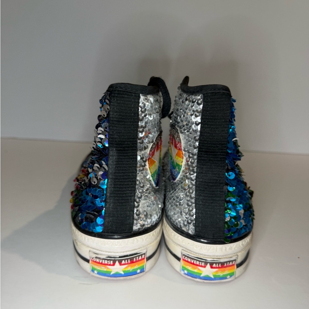 Converse Multicolor Sequin High-Top Sneakers - Picture 8 of 8